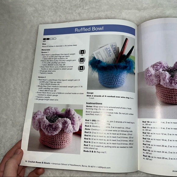 Crochet boxes and bowls by Nancy Nehring - Picture 3 of 7